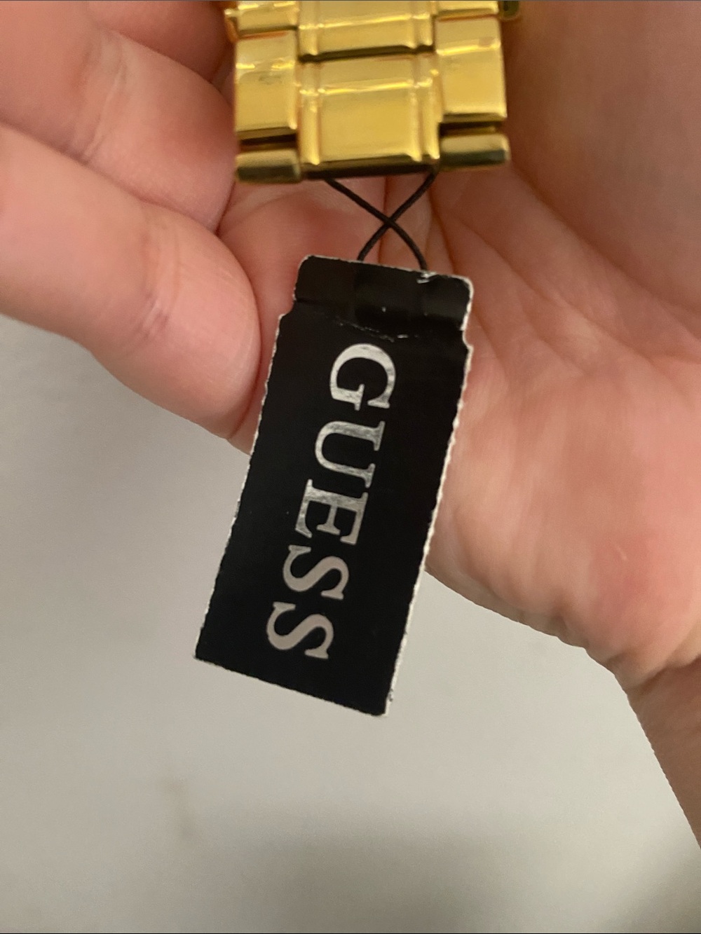 Guess Gold Tone Watch with Black Dial - Picture 2 of 5
